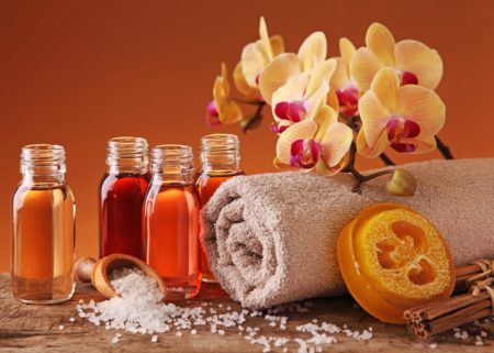 flowers with essential oils