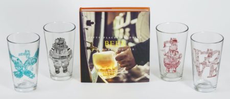 Our best selling pint glasses by local artist Paul Carpenter are paired with the favorite "50 Places to Drink Beer Before You Die" book. This gift set will surely have the recipient planning their next trip to the ultimate beer bucket list destinations around the world.  